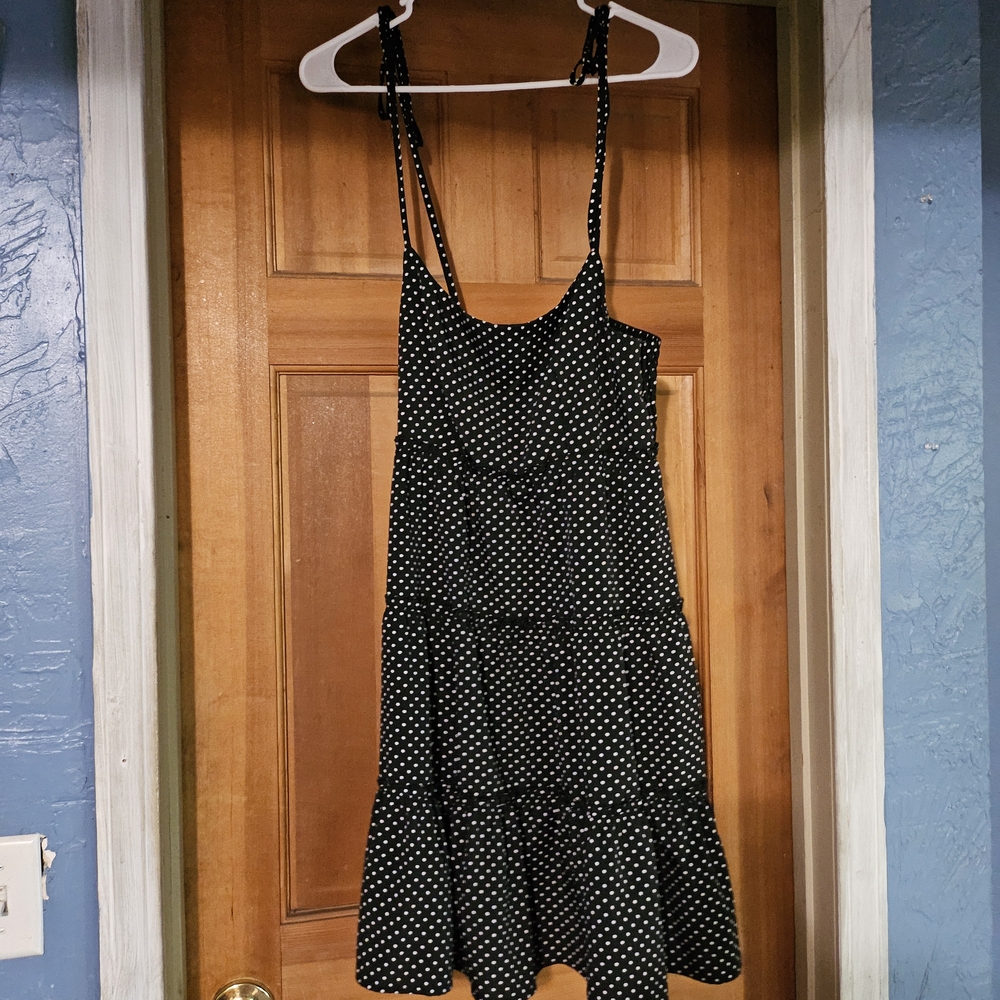 Polka Dot Black Dress